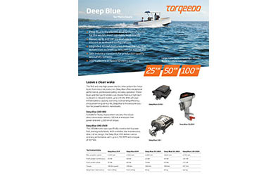 Torqeedo Deep Blue Motorboats Flyer