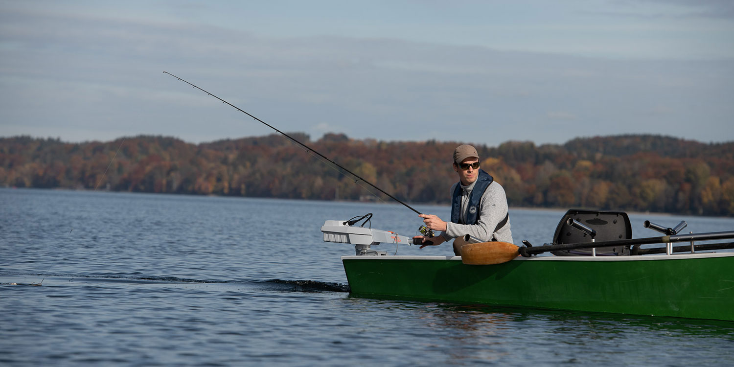 Torqeedo fishing with electric drive