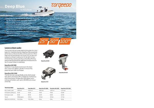 Torqeedo Deep Blue Motorboats Flyer