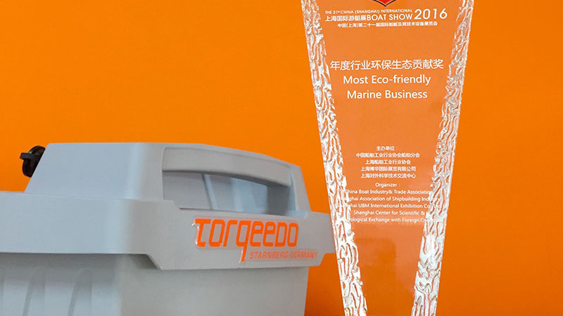 Torqeedo receives Asian Marine & Boating Award for eco awareness