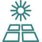 Lower carbon footprint Icon