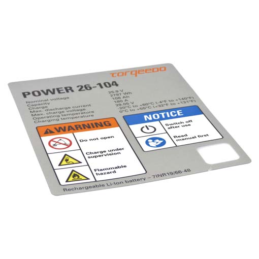Torqeedo Sticker Power 26-104